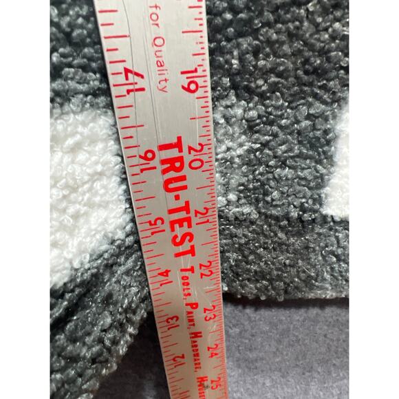 Vinatge Loft Women Snap 1/4 Button Collar Sherpa Sweater Black/White Size M NWOT - Picture 10 of 11